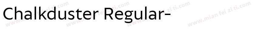 Chalkduster Regular字体转换